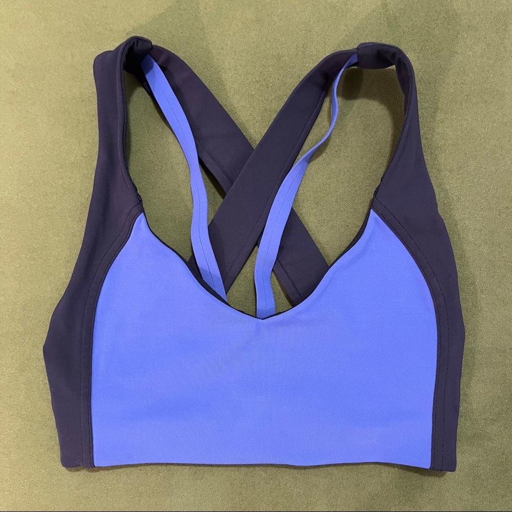 Lululemon Sweat Times Sports Bra Blue size 2